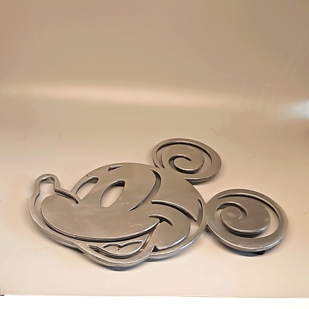 Disney Mickey Mouse Hot Plate Cast Aluminum Metal Trivet